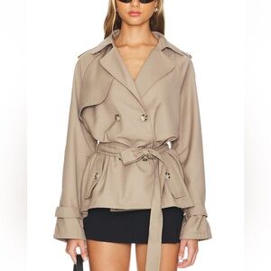 Lioness Beige Belted Trench Coat
